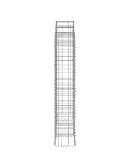 Дъговидна габионна кошница 200x50x220/240 см поцинковано желязо
