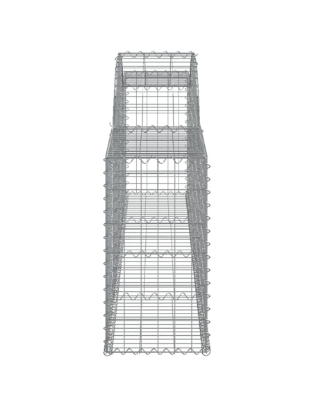 Дъговидна габионна кошница 300x30x60/80 см поцинковано желязо