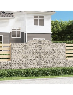 Дъговидна габионна кошница 300x30x160/180 см поцинковано желязо