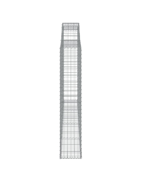 Дъговидна габионна кошница 300x30x160/180 см поцинковано желязо