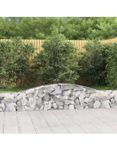 Дъговидна габионна кошница 400x30x40/60 см поцинковано желязо