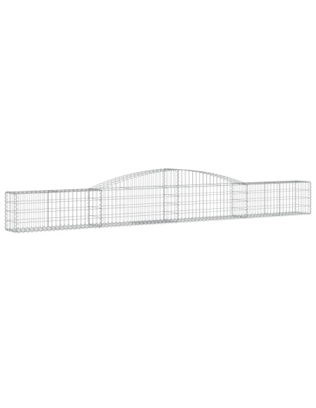 Дъговидна габионна кошница 400x30x40/60 см поцинковано желязо