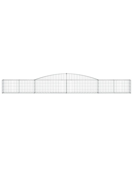Дъговидна габионна кошница 400x30x40/60 см поцинковано желязо