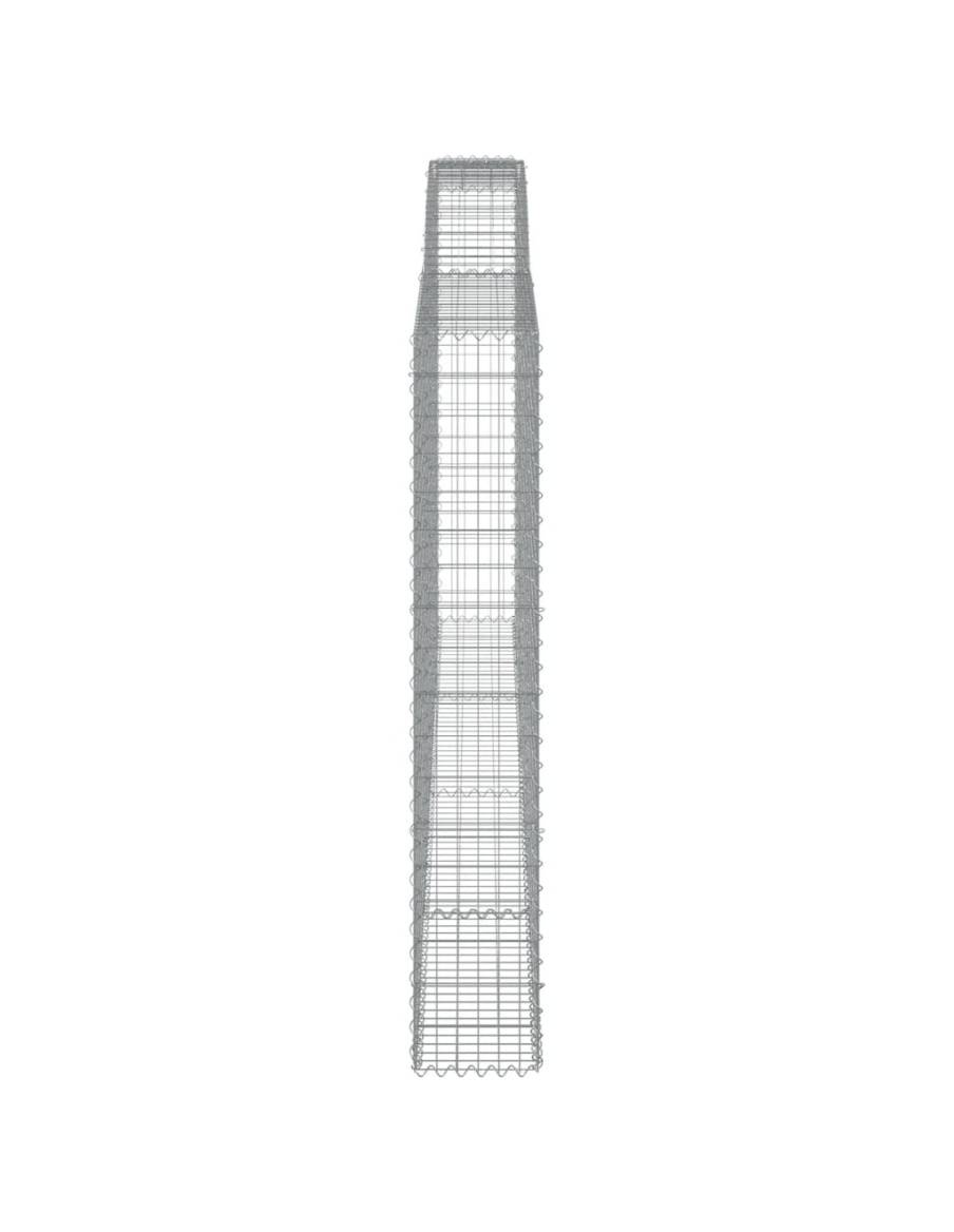 Дъговидна габионна кошница 400x30x180/200 см поцинковано желязо