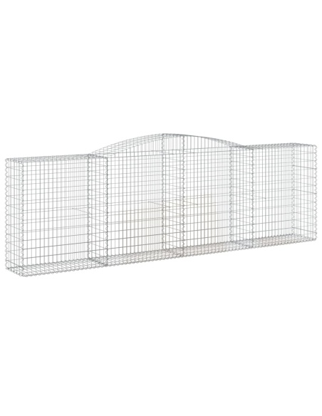 Дъговидна габионна кошница 400x50x120/140 см поцинковано желязо