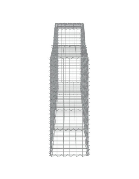 Дъговидна габионна кошница 400x50x120/140 см поцинковано желязо