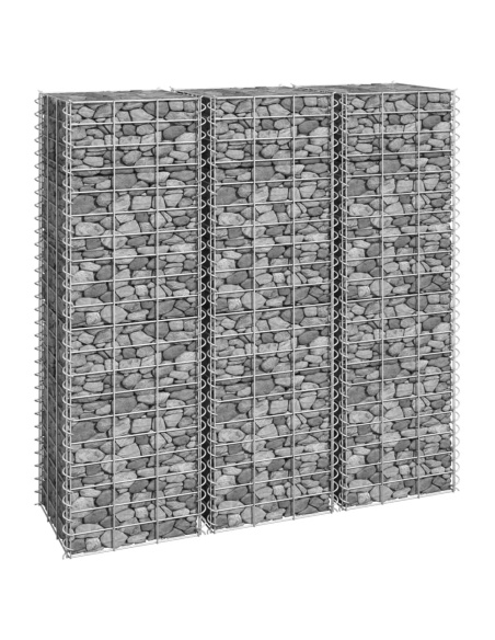 Габиони повдигнати лехи, 3 бр, 30x30x100 см, желязо