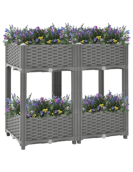 Повдигната леха, 80x40x71 см, полипропилен