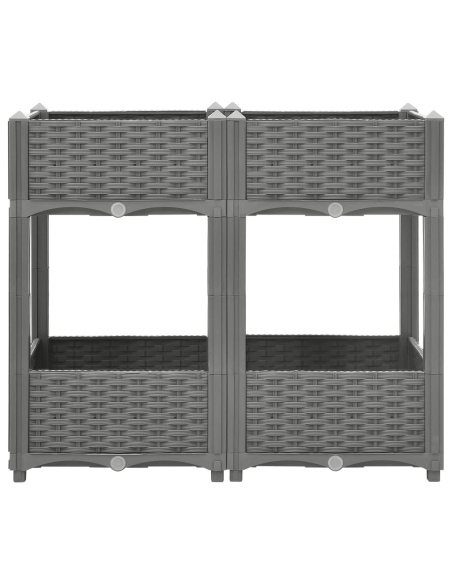 Повдигната леха, 80x40x71 см, полипропилен