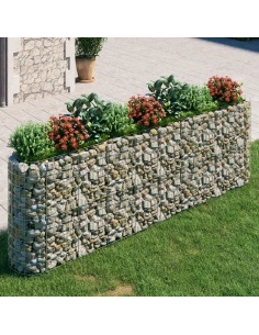 Габион повдигната леха, поцинковано желязо, 330x50x100 cм