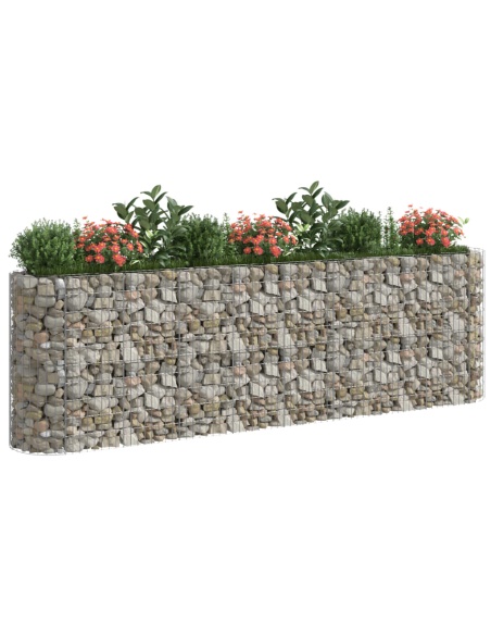 Габион повдигната леха, поцинковано желязо, 330x50x100 cм