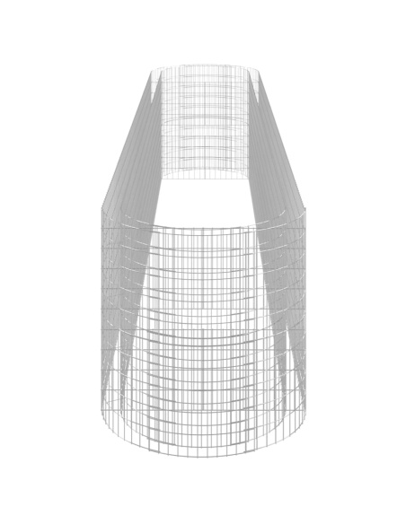 Габион повдигната леха, поцинковано желязо, 600x100x100 cм