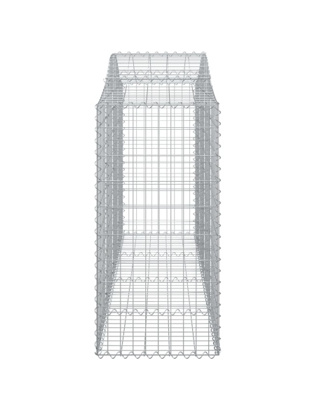 Дъговидна габионна кошница 200x50x120/140 см поцинковано желязо