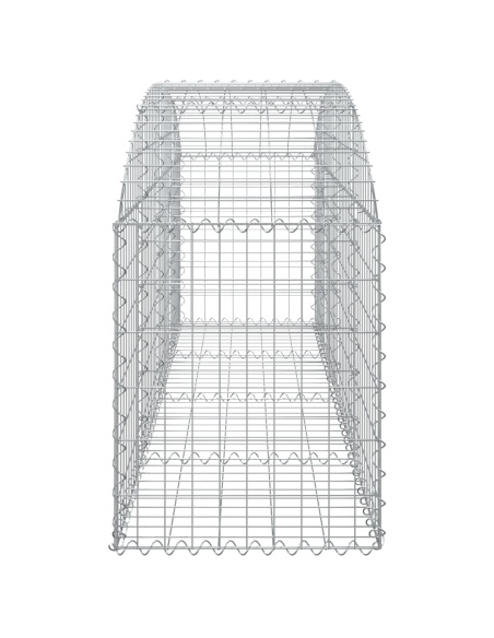 Дъговидна габионна кошница 200x50x60/80 см поцинковано желязо