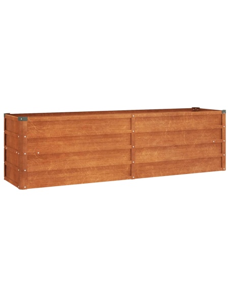 Градинска повдигната леха ръждив 160x40x45 см кортенова стомана