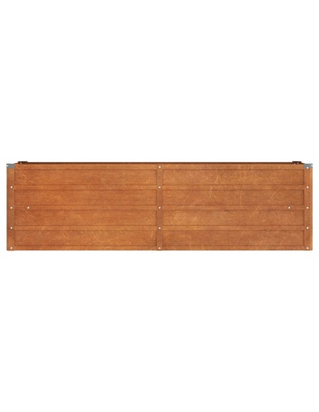 Градинска повдигната леха ръждив 160x40x45 см кортенова стомана