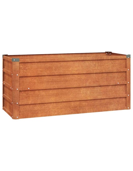 Градинска повдигната леха ръждив 100x40x45 см кортенова стомана