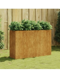 Градинска повдигната леха 120x40x80 см кортенова стомана