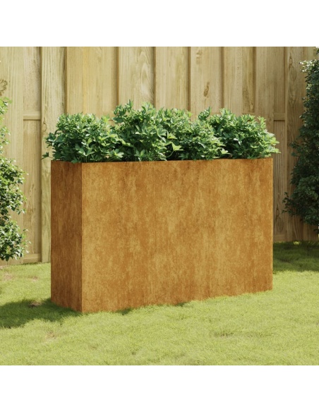 Градинска повдигната леха 120x40x80 см кортенова стомана
