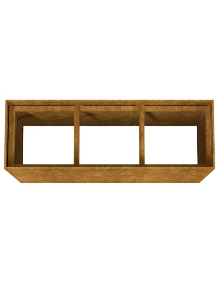 Градинска повдигната леха 120x40x80 см кортенова стомана