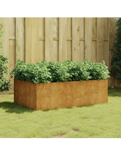 Градинска повдигната леха 120x80x40 см кортенова стомана