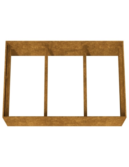 Градинска повдигната леха 120x80x40 см кортенова стомана