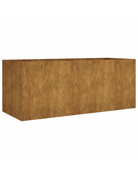 Градинска повдигната леха 200x80x80 см кортенова стомана