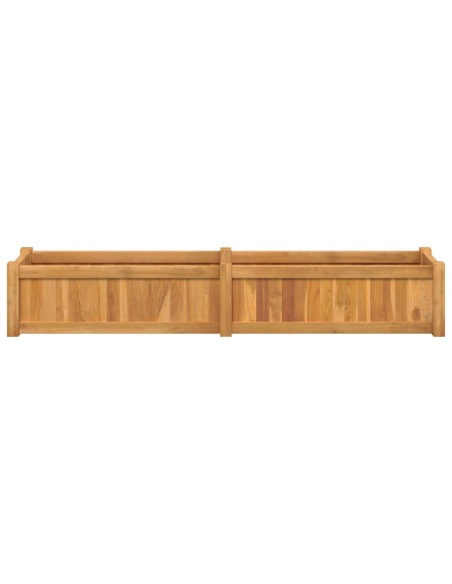 Повдигната леха 150x30x25 см тиково дърво масив