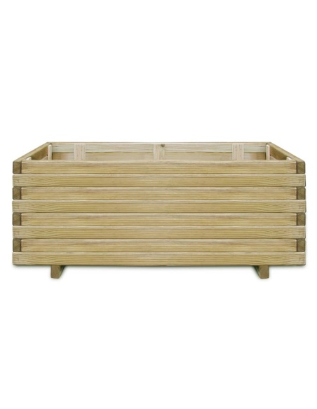 Повдигната леха, 100x50x40 см, дървена, правоъгълна