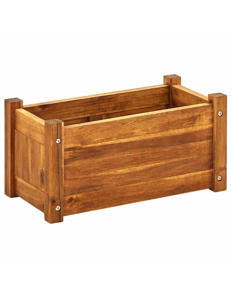 Градинска повдигната леха, акациево дърво, 50x25x25 см