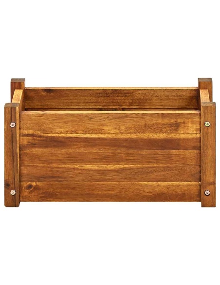 Градинска повдигната леха, акациево дърво, 50x25x25 см