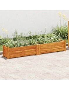 Градинска повдигната леха, акациево дърво, 150x30x25 см