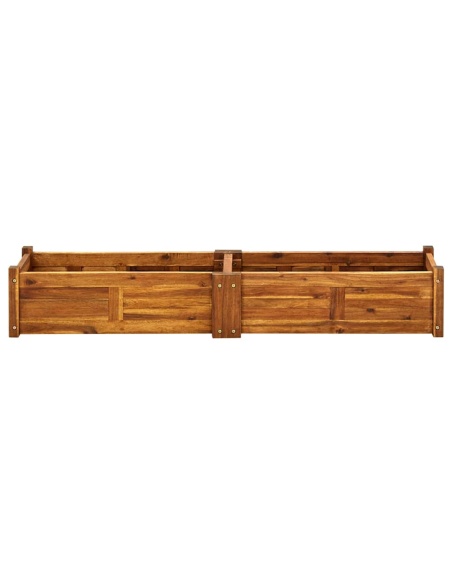 Градинска повдигната леха, акациево дърво, 150x30x25 см