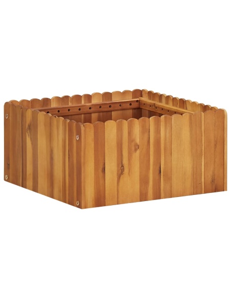 Градинска повдигната леха, 50x50x25 см, акациево дърво масив