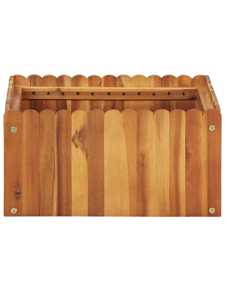 Градинска повдигната леха, 50x50x25 см, акациево дърво масив
