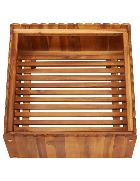 Градинска повдигната леха, 50x50x25 см, акациево дърво масив