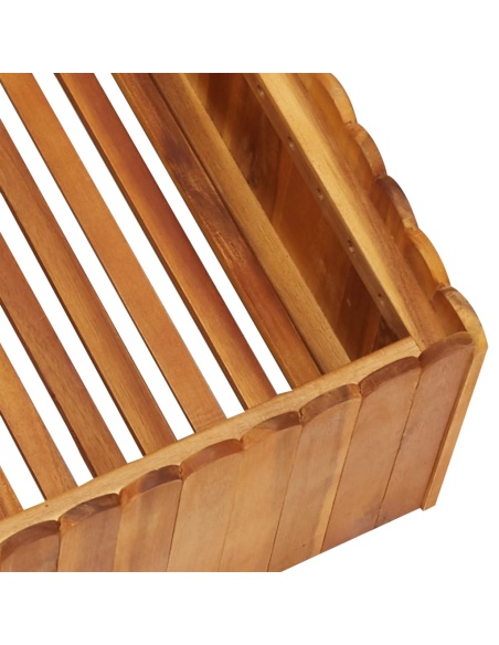 Градинска повдигната леха, 50x50x25 см, акациево дърво масив