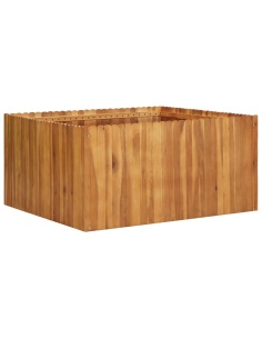 Градинска повдигната леха, 100x100x50 см, акациево дърво масив