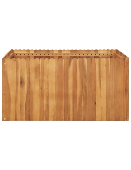 Градинска повдигната леха, 100x100x50 см, акациево дърво масив