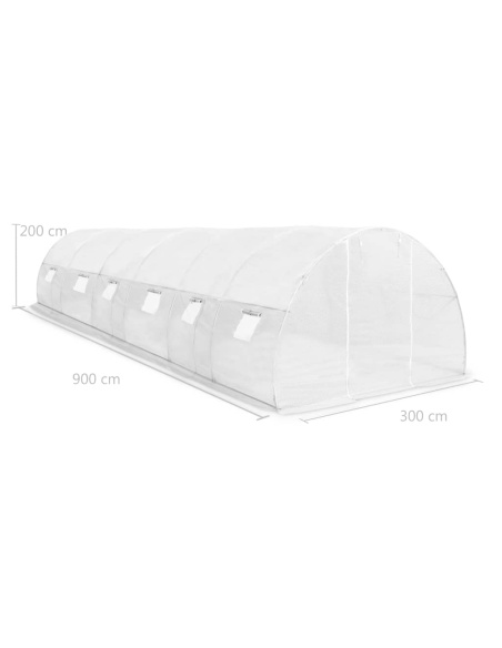 Оранжерия, 27 м², 900x300x200 см