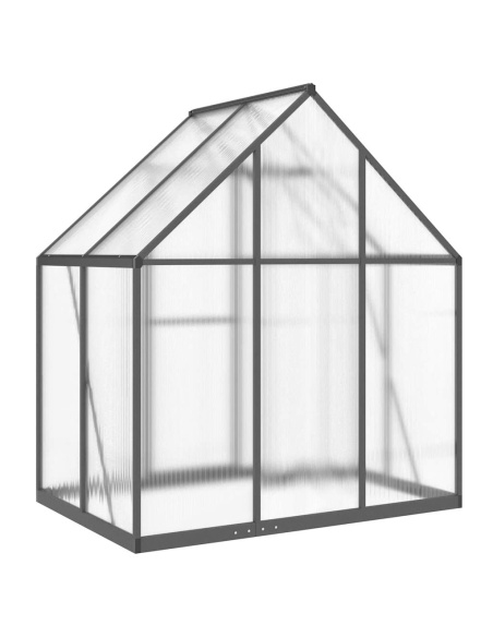 Оранжерия с основа рамка антрацит 169x114x195 см алуминий