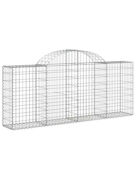 Дъговидна габионна кошница 200x30x80/100 см поцинковано желязо