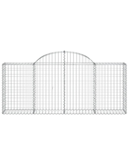 Дъговидна габионна кошница 200x30x80/100 см поцинковано желязо