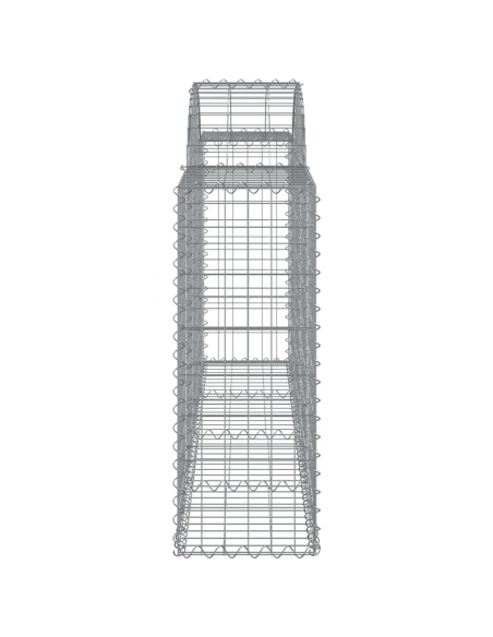 Дъговидна габионна кошница 200x30x80/100 см поцинковано желязо