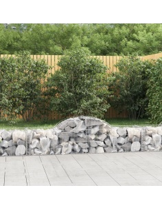 Дъговидна габионна кошница 200x50x40/60 см поцинковано желязо