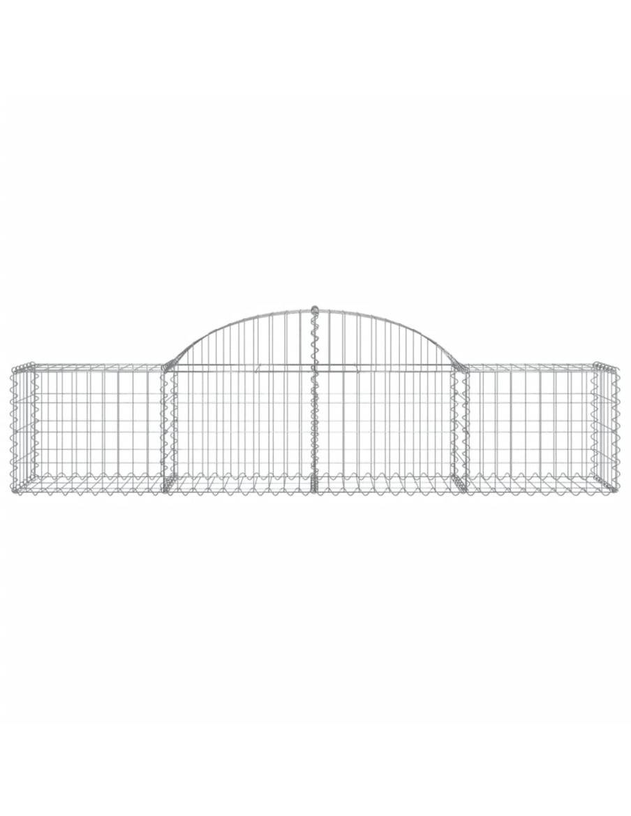 Дъговидна габионна кошница 200x50x40/60 см поцинковано желязо