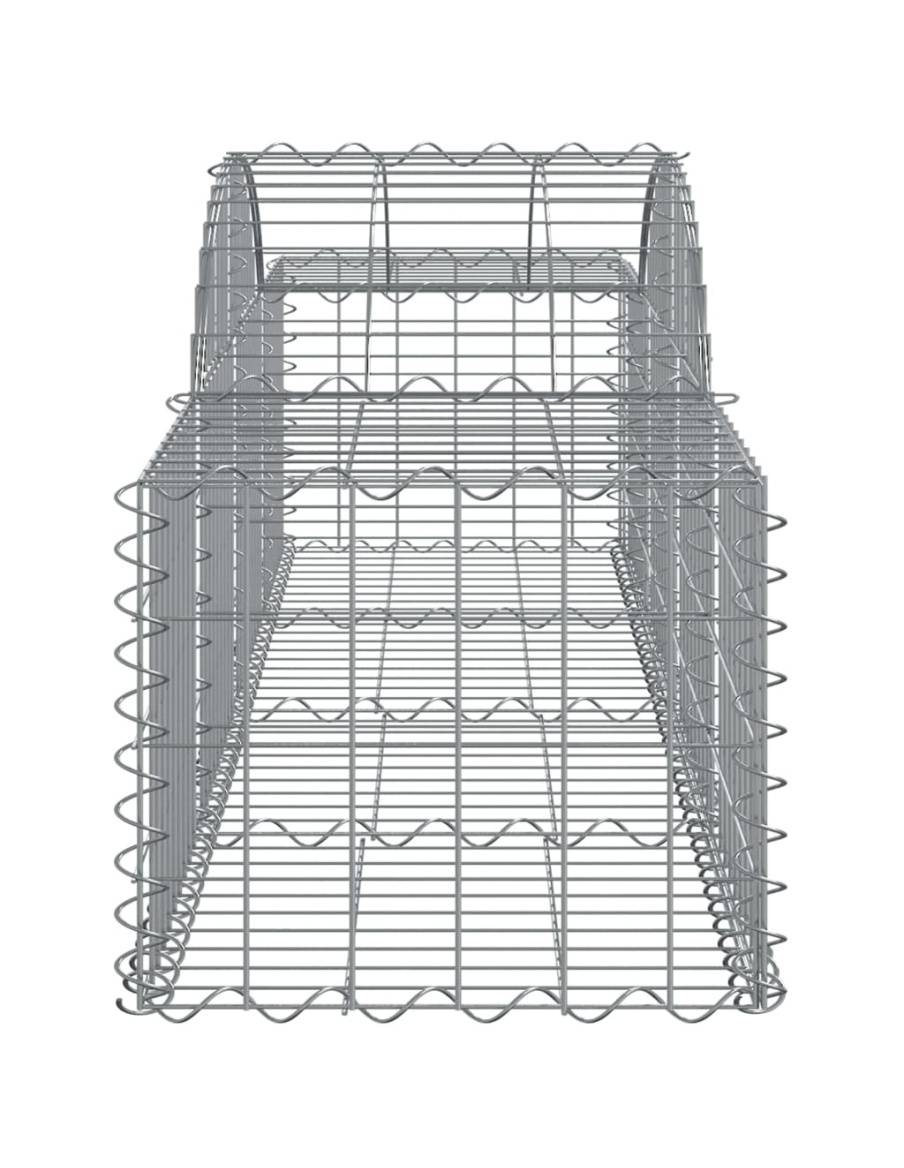Дъговидна габионна кошница 200x50x40/60 см поцинковано желязо