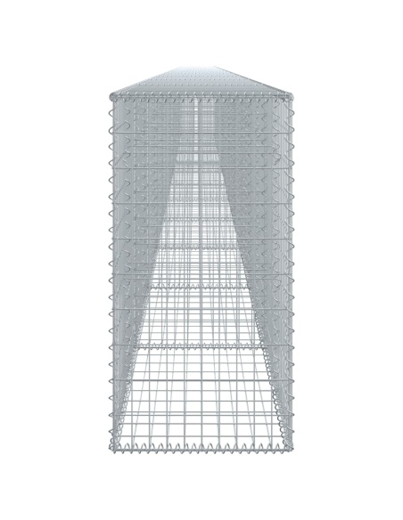 Габионна кошница с покритие, 1200x50x100 см, поцинковано желязо