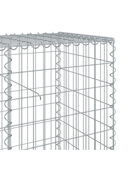 Габионна кошница с покритие, 1200x50x100 см, поцинковано желязо