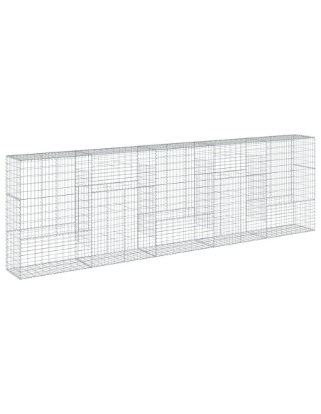 Габионна кошница с покритие, 500x50x150 см, поцинковано желязо